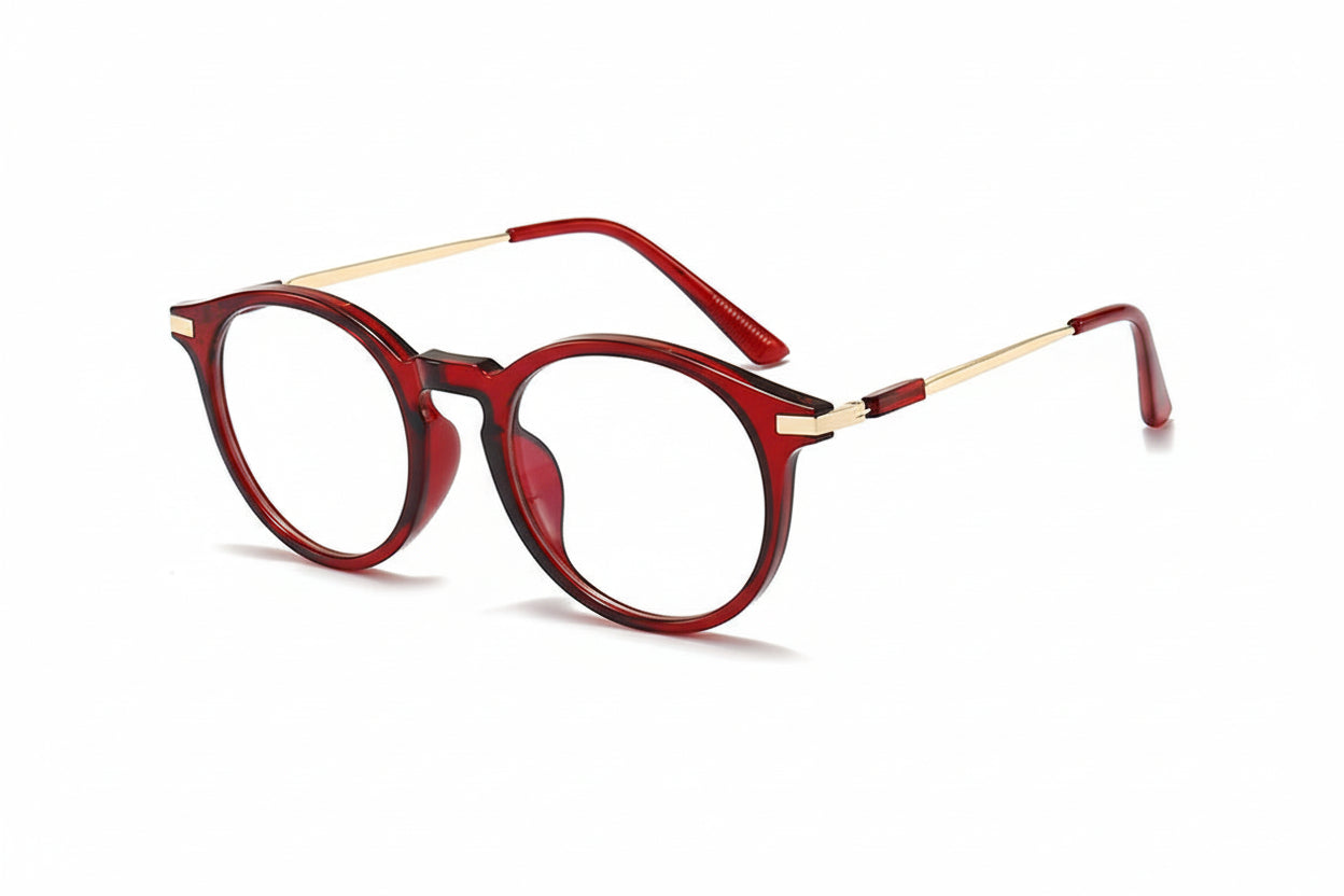 Anti-blue Light Presbyopic Round Frame Glasses